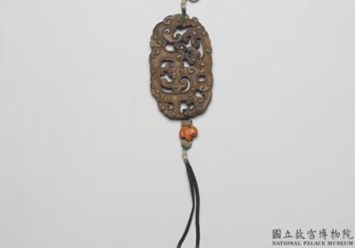 图片[2]-Carved agarwood scent pendant with dragon decoration, Qing dynasty (1644-1911)-China Archive